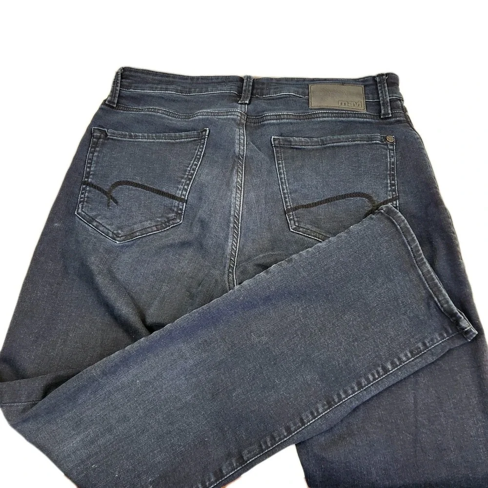 Mavi Jeans Mens 32x30 Zach Straight Leg Faded Stretch Flex Denim Pants Dark Blue